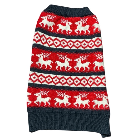 Cozy Knit Reindeer Dog Sweater - Picture 3 of 6